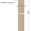 przekrój pionowy drzwi